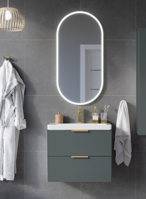 Blanko szafka szałwiowa z umywalką z otworem,