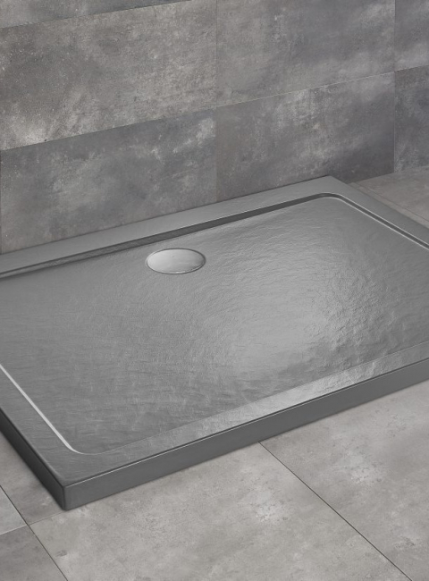 Brodzik prostokątny DOROS D STONE ANTRACYTOWY Radaway | Strefa kąpieli