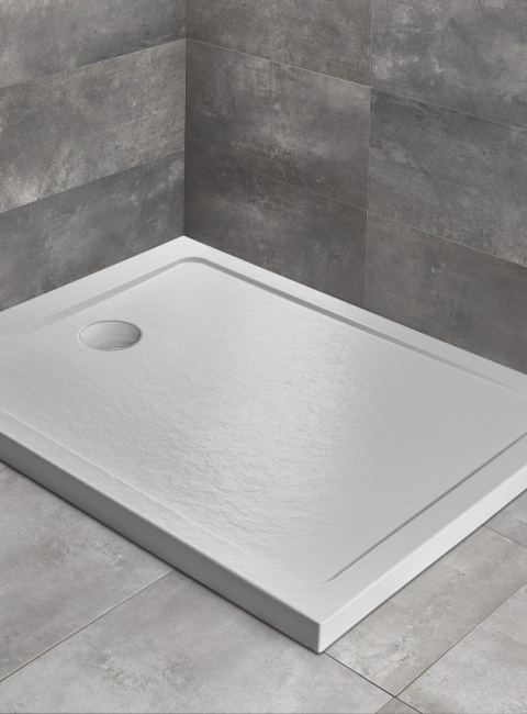 Brodzik prostokątny DOROS F STONE BIAŁY Radaway | Strefa kąpieli