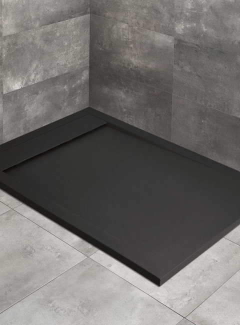 Brodzik prostokątny TEOS F BLACK Radaway | Strefa kąpieli