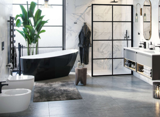 Czarna armatura w łazience - Strefa Kąpieli