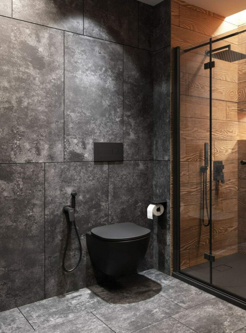 Deante przycisk spłukujący nero