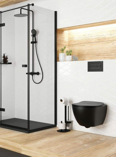 Deante przycisk spłukujący nero