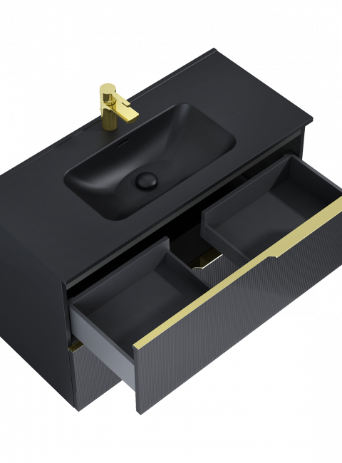 SZAFKA SOHO 100 2S BLACK MATT PDW