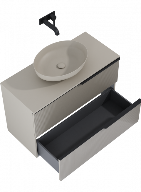 SZAFKA SOHO 100 2S FUME MATT PDW