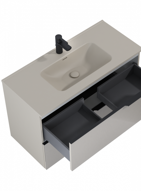 SZAFKA SOHO 100 2S FUME MATT PDW