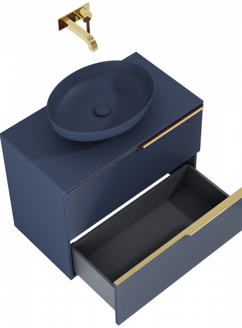 SZAFKA SOHO 80 2S NAVY BLUE MATT PDW