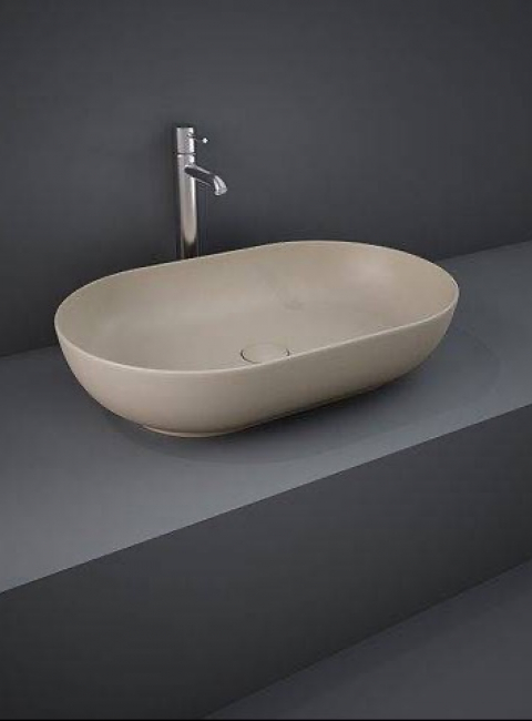 feeling umywalka slim owalna 55 cm cappuccino mat