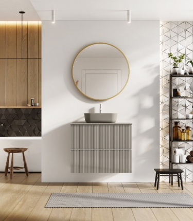 Lustro Led Sharon Round Gold 80