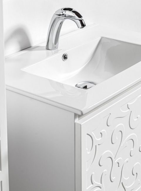 Szafka łazienkowa Sanitti Floro 70 cm biała z umywalką UMW-70