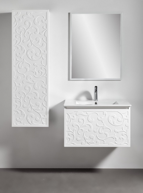 Szafka łazienkowa Sanitti Floro 70 cm biała z umywalką UMW-70