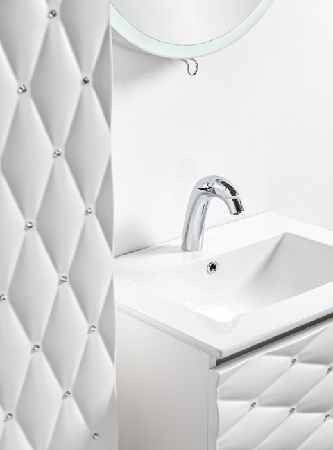 Szafki łazienkowe 2 x 60 cm Sanitti Lira 2 x LS-60/33/SVS front z kryształkami 