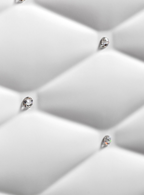 Szafki łazienkowe 2 x 60 cm Sanitti Lira 2 x LS-60/33/SVS front z kryształkami 