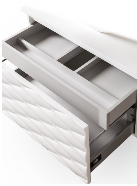 Szafki łazienkowe 2 x 60 cm Sanitti Lira 2 x LS-60/33/SVS front z kryształkami 