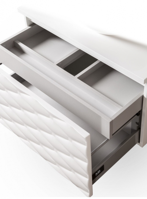 Szafka Sanitti Lira LSC-80/44/SVS czarna z kryształkami z umywalką