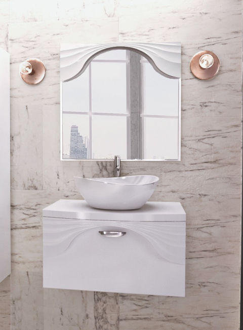 Umywalka nablatowa dolomitowa Sanitti TRE