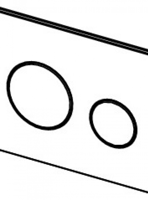 TECEloop przycisk spłukujący do WC ze szkła