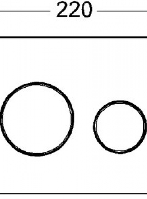 TECEloop przycisk spłukujący do WC ze szkła