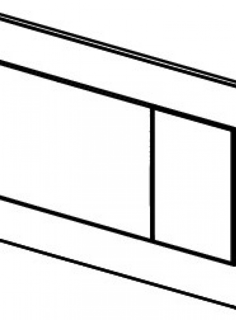 TECEnow przycisk spłukujący do WC z tworzywa