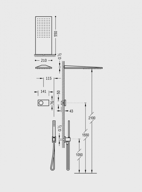 Tres Shower Technology 09286551