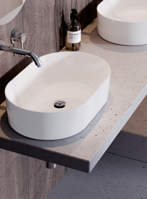 Umywalka nablatowa Lova / Lova Matt / Lova B&W / Lova Glam