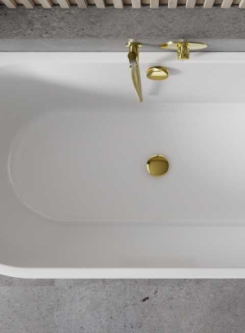 Wanna wolnostojąca Vica New z syfonem z napełnieniem przez przelew