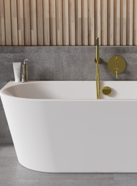 Wanna wolnostojąca Vica New z syfonem z napełnieniem przez przelew