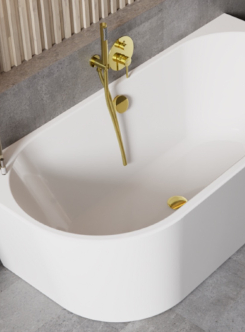 Wanna wolnostojąca Vica New z syfonem z napełnieniem przez przelew