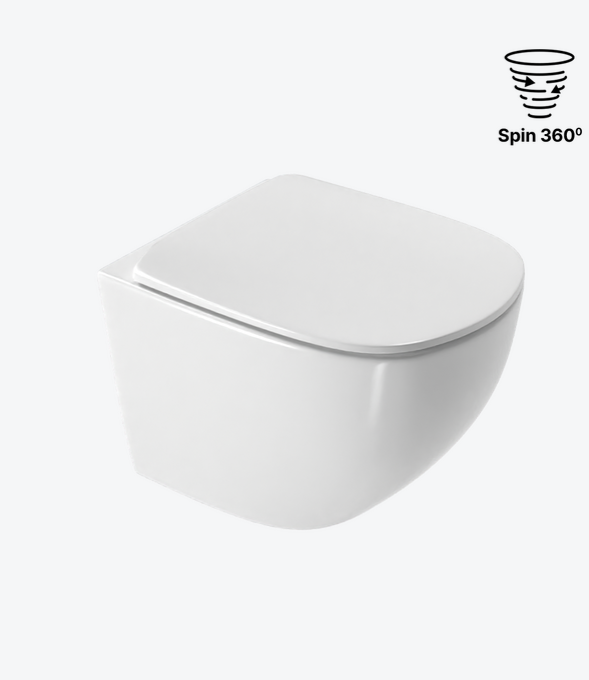 Miska WC wisząca Luqa SPIN 360 z deską